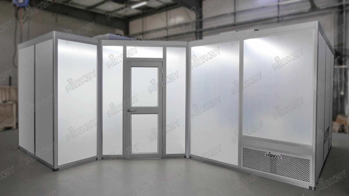 实验室诊断器材-135度角模块化洁净室